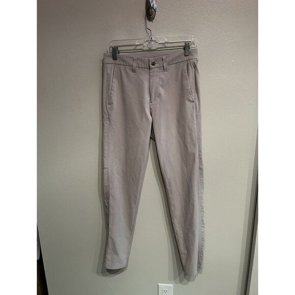 Lululemon Commission Slim-Fit Pant Ventlight Gray Mens Size 28 28x30 - Picture 1 of 8